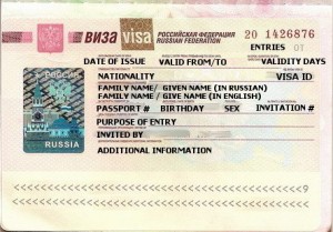 visa d'affaires russe